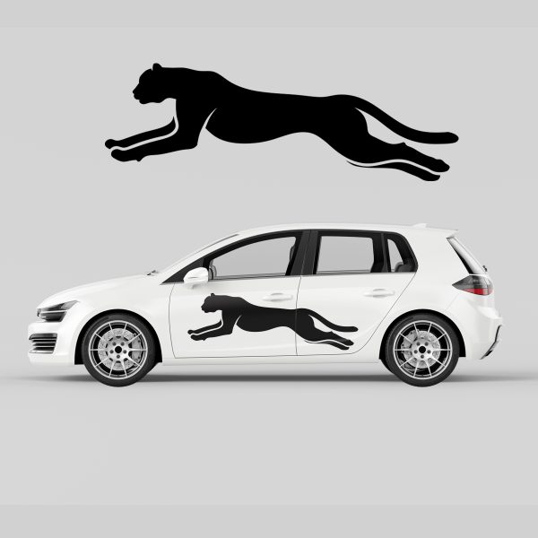 Car Door Decal - Running Cheetah - Image 4