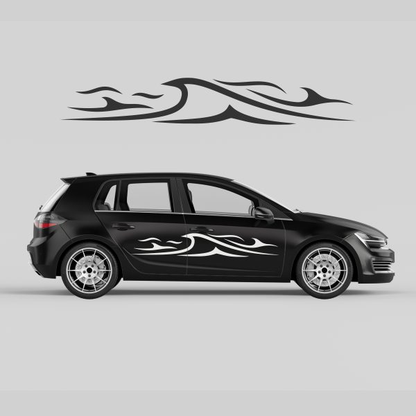 Car Door Decal - Water Waves