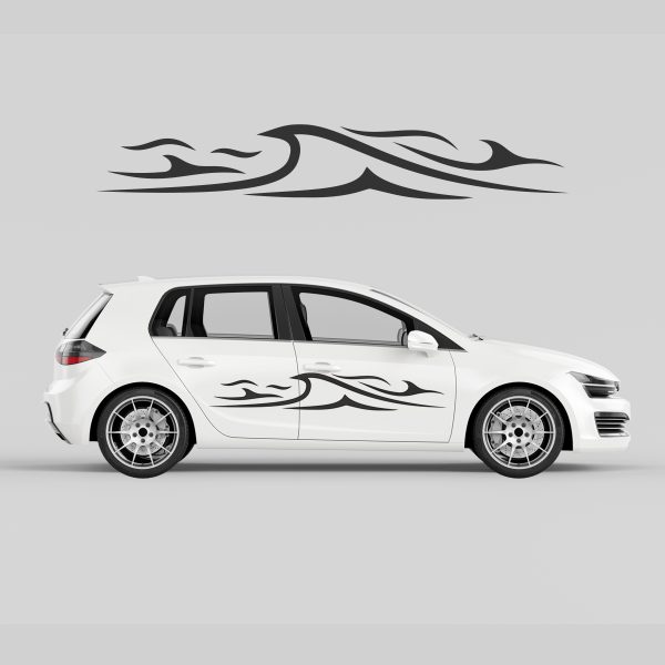 Car Door Decal - Water Waves - Image 3