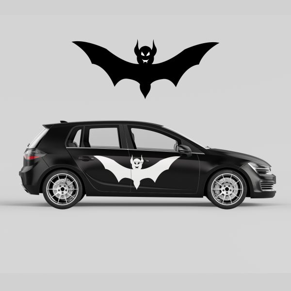 Car Door Decal - Evil Bat