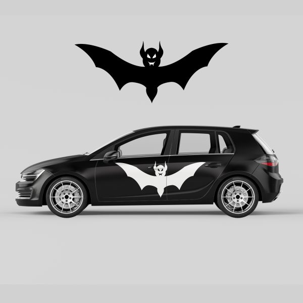 Car Door Decal - Evil Bat - Image 2