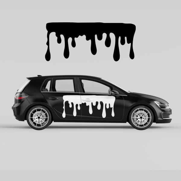 Car Door Decal - Dropping Blood