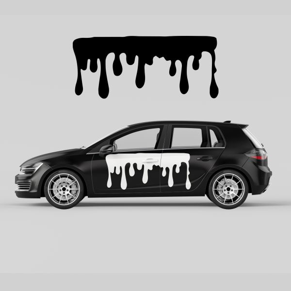 Car Door Decal - Dropping Blood - Image 2