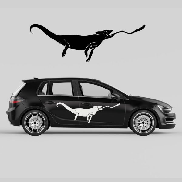 Car Door Decal - Lizard with Tongue
