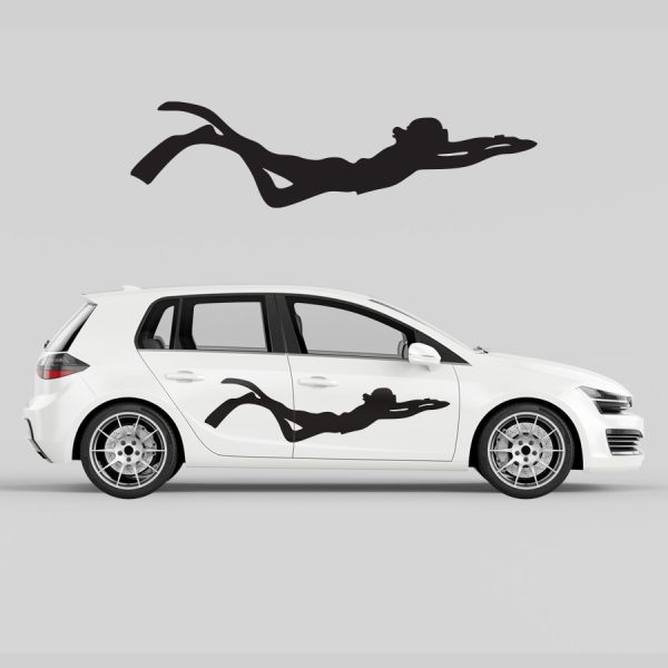 Car Door Decal - Diver - Image 3