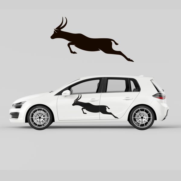 Car Door Decal - Running Deer - Image 4
