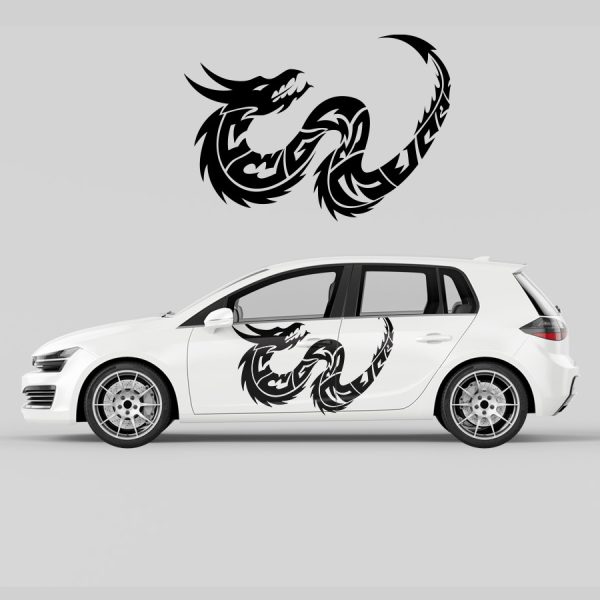Car Door Decal - Dragon - Image 2