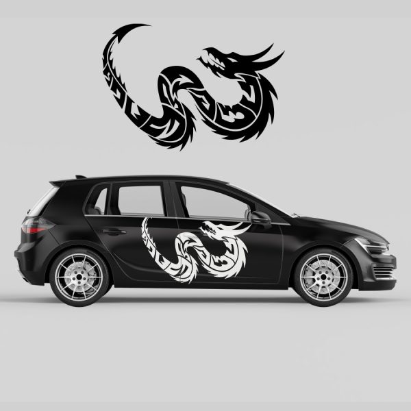 Car Door Decal - Dragon - Image 3