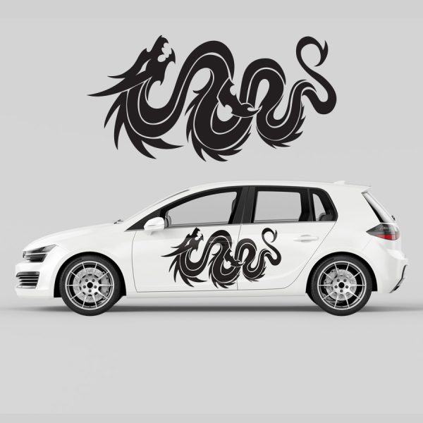 Car Door Decal - Dragon - Image 2