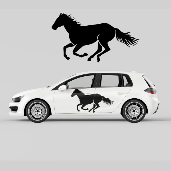 Car Door Decal - Running Horse - Image 4