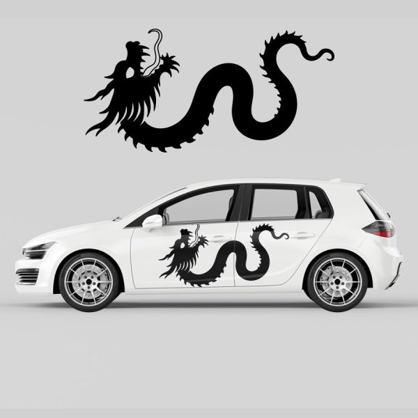 Car Door Decal - Dragon - Image 2