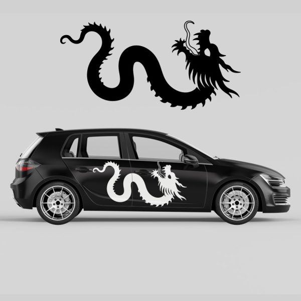 Car Door Decal - Dragon - Image 3