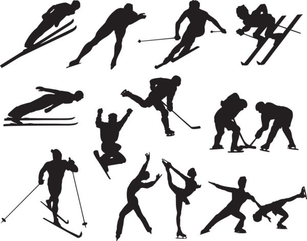 Sports Wall Decals - Skiing and Skating