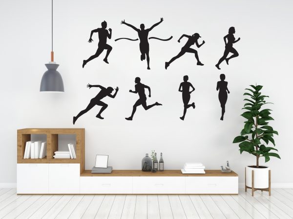 Sports Wall Decals - Running Silhouette