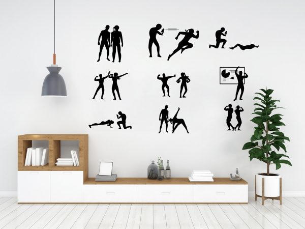 Sports Wall Decals - Gym Personal Coach Trainer