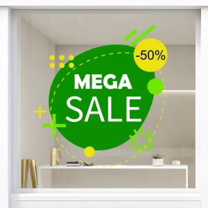 Storefront Decal - Mega Sale -50%