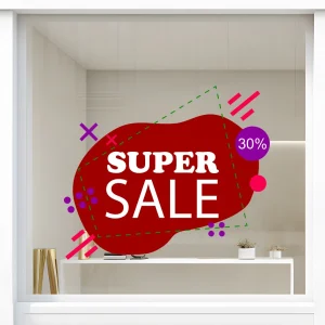Storefront Decal - Super Sale 30%
