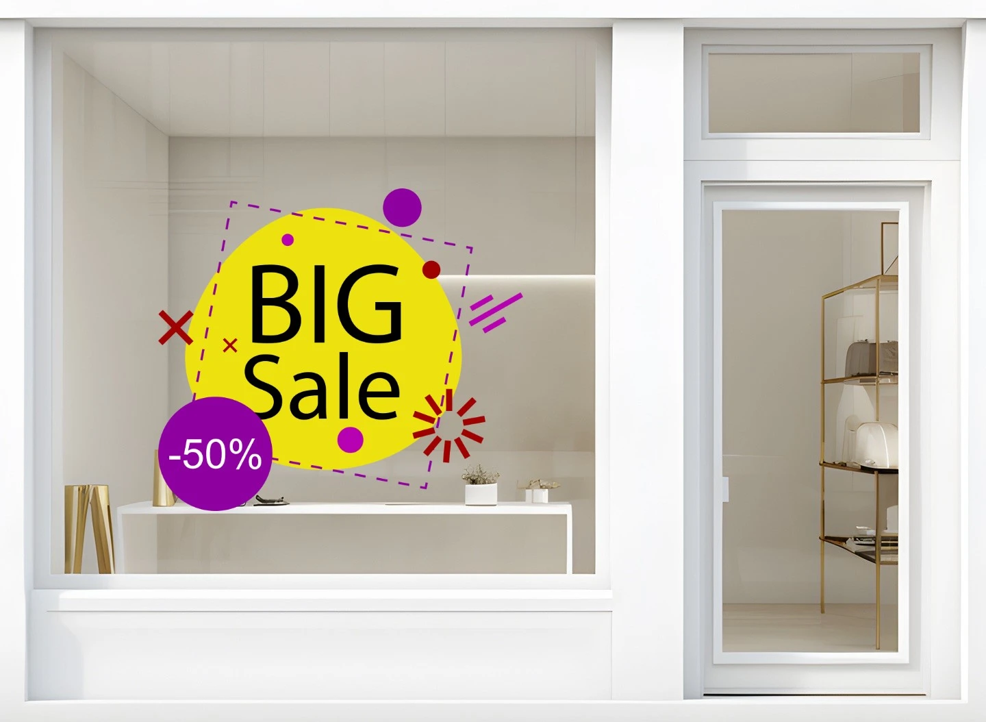 Storefront Decal - Big Sale -50% - Image 2