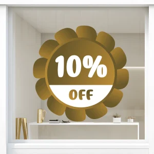 Storefront Decal - 10% Off