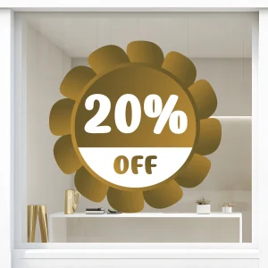 Storefront Decal - 20% Off