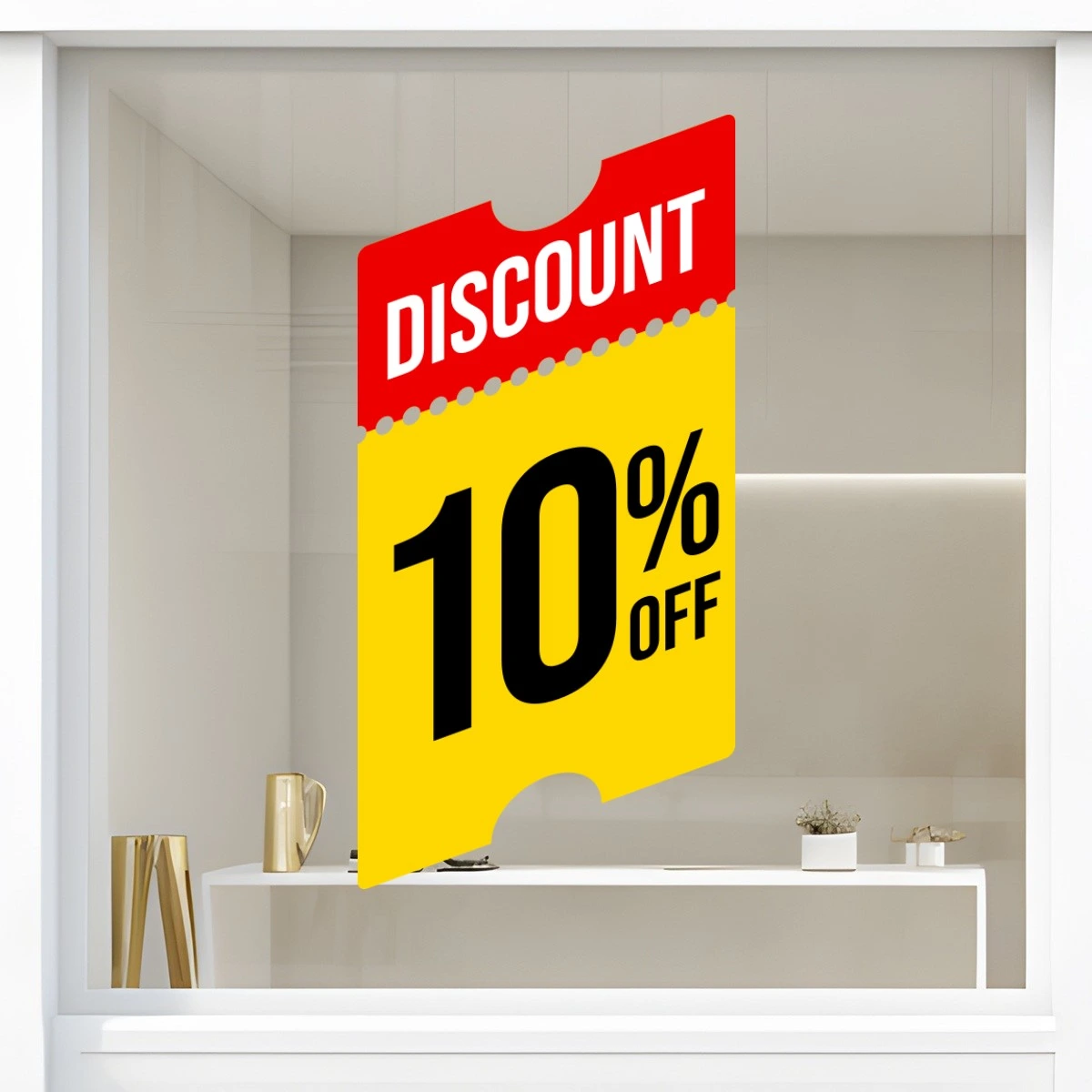 Storefront Decal- Discount 10% Off