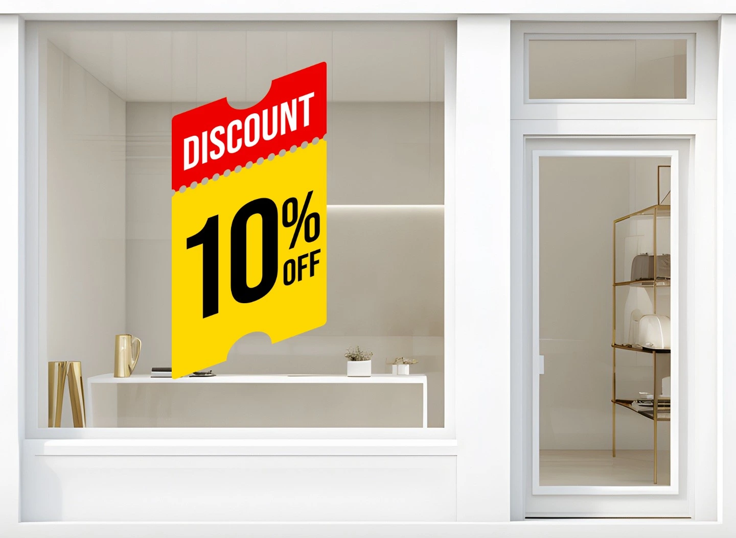 Storefront Decal- Discount 10% Off - Image 2