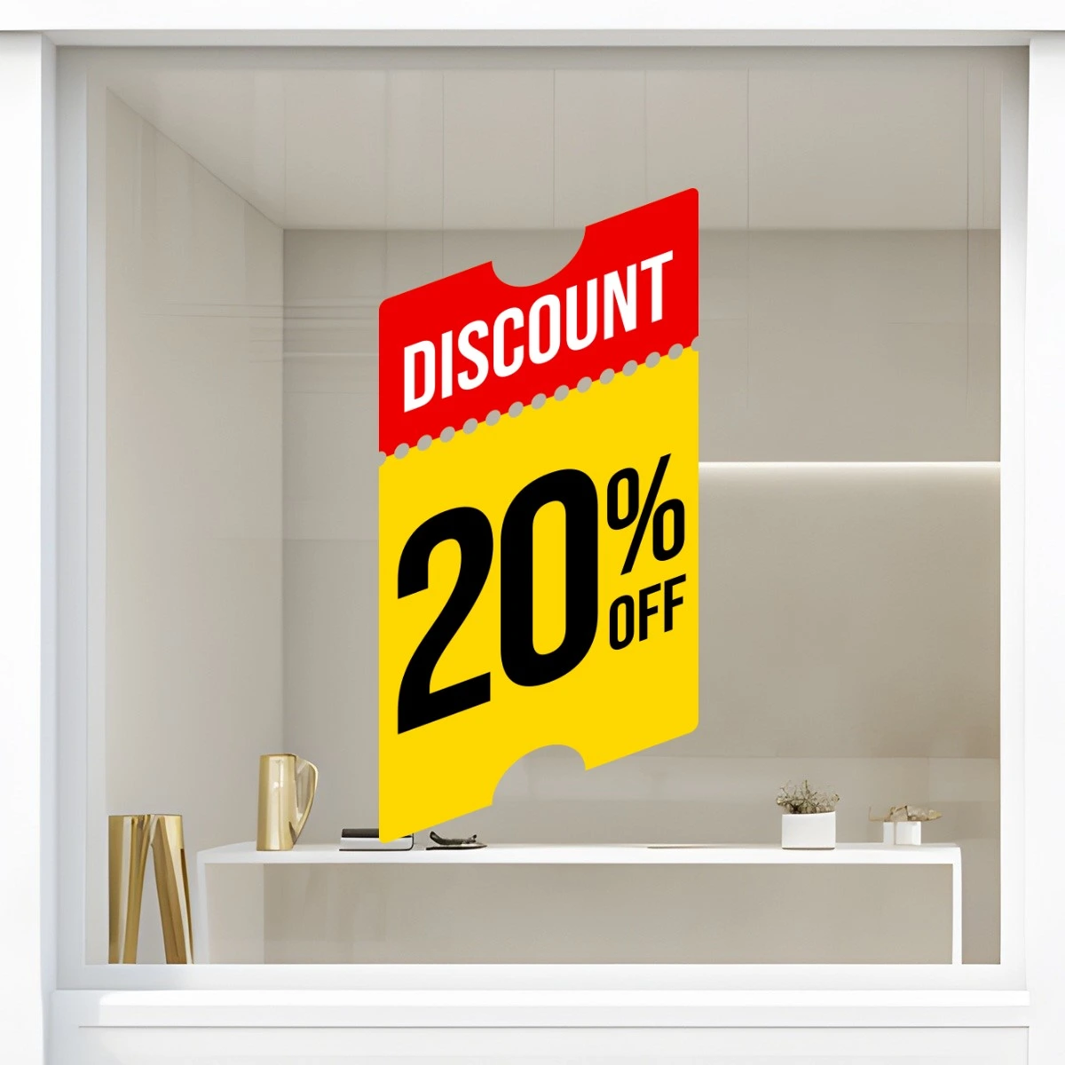 Storefront Decal- Discount 20% Off
