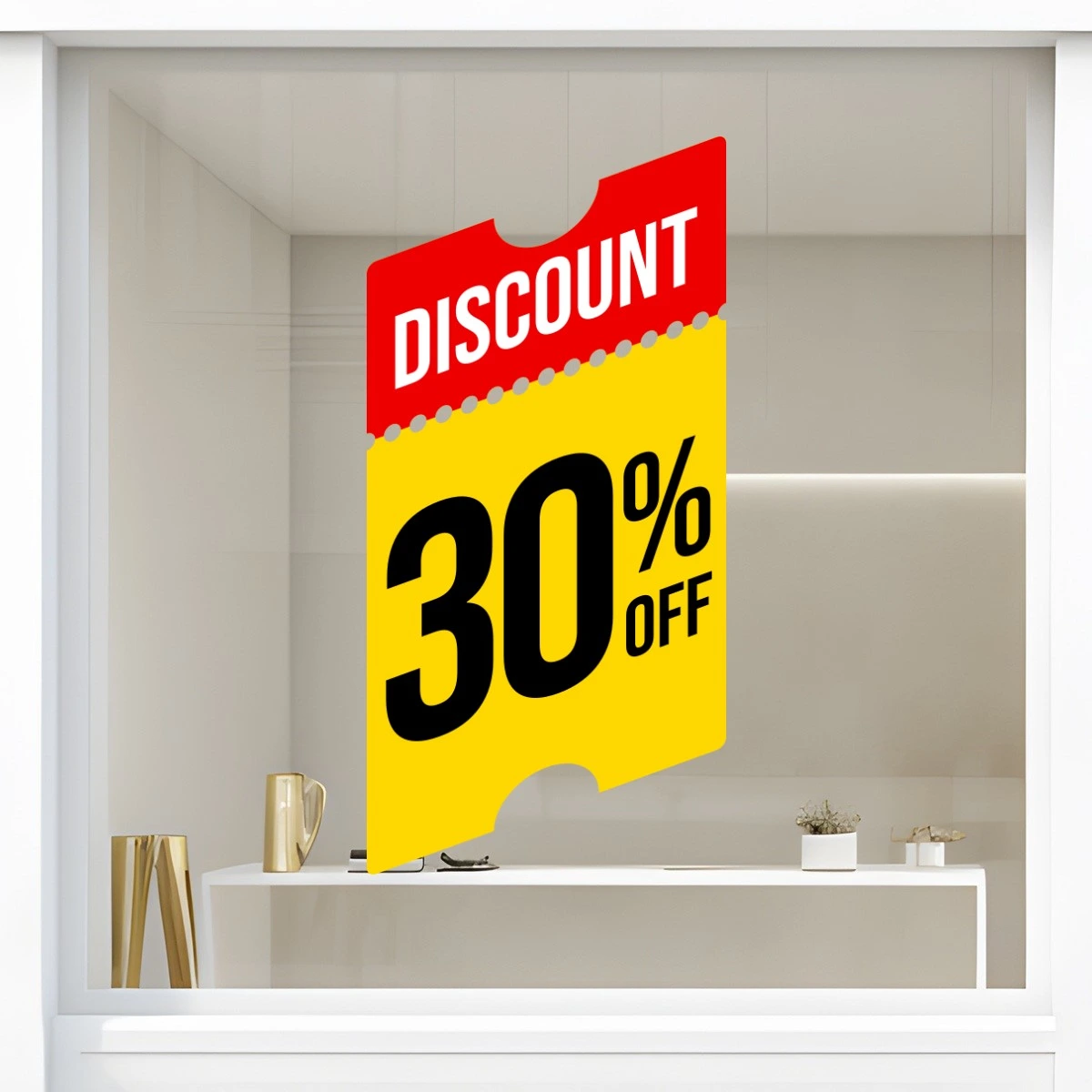 Storefront Decal- Discount 30% Off