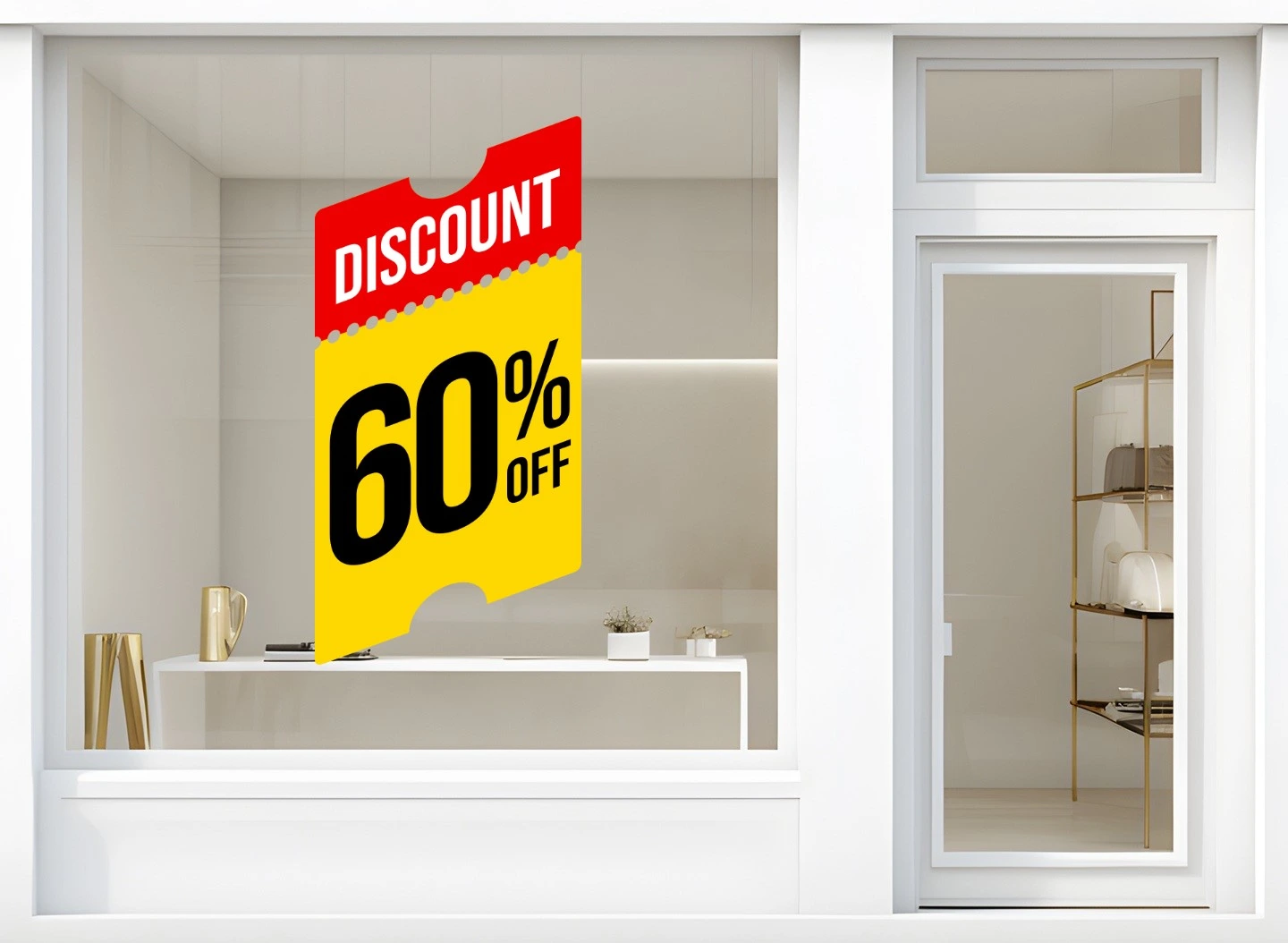 Storefront Decal- Discount 60% Off - Image 2