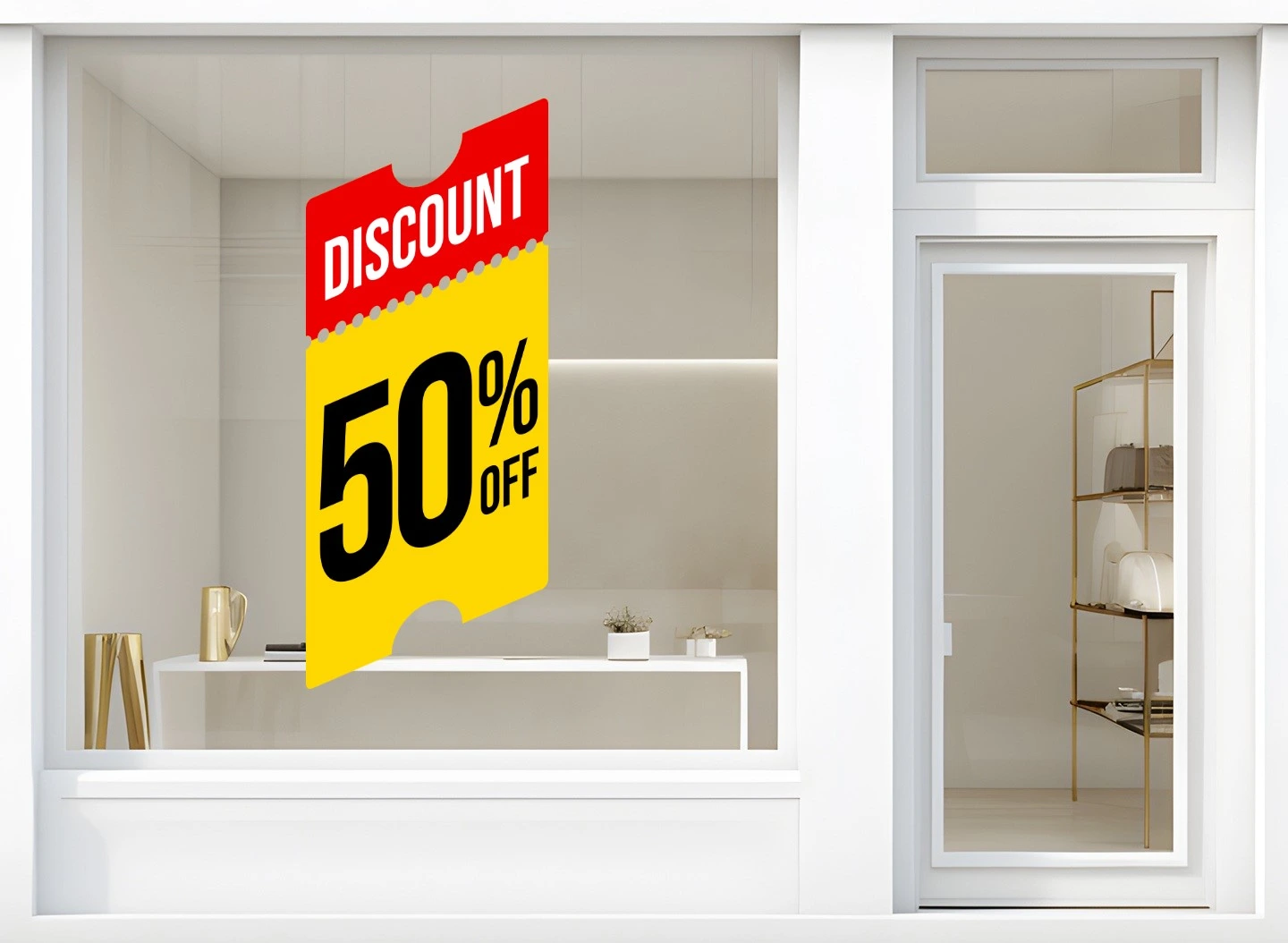 Storefront Decal- Discount 50% Off - Image 2