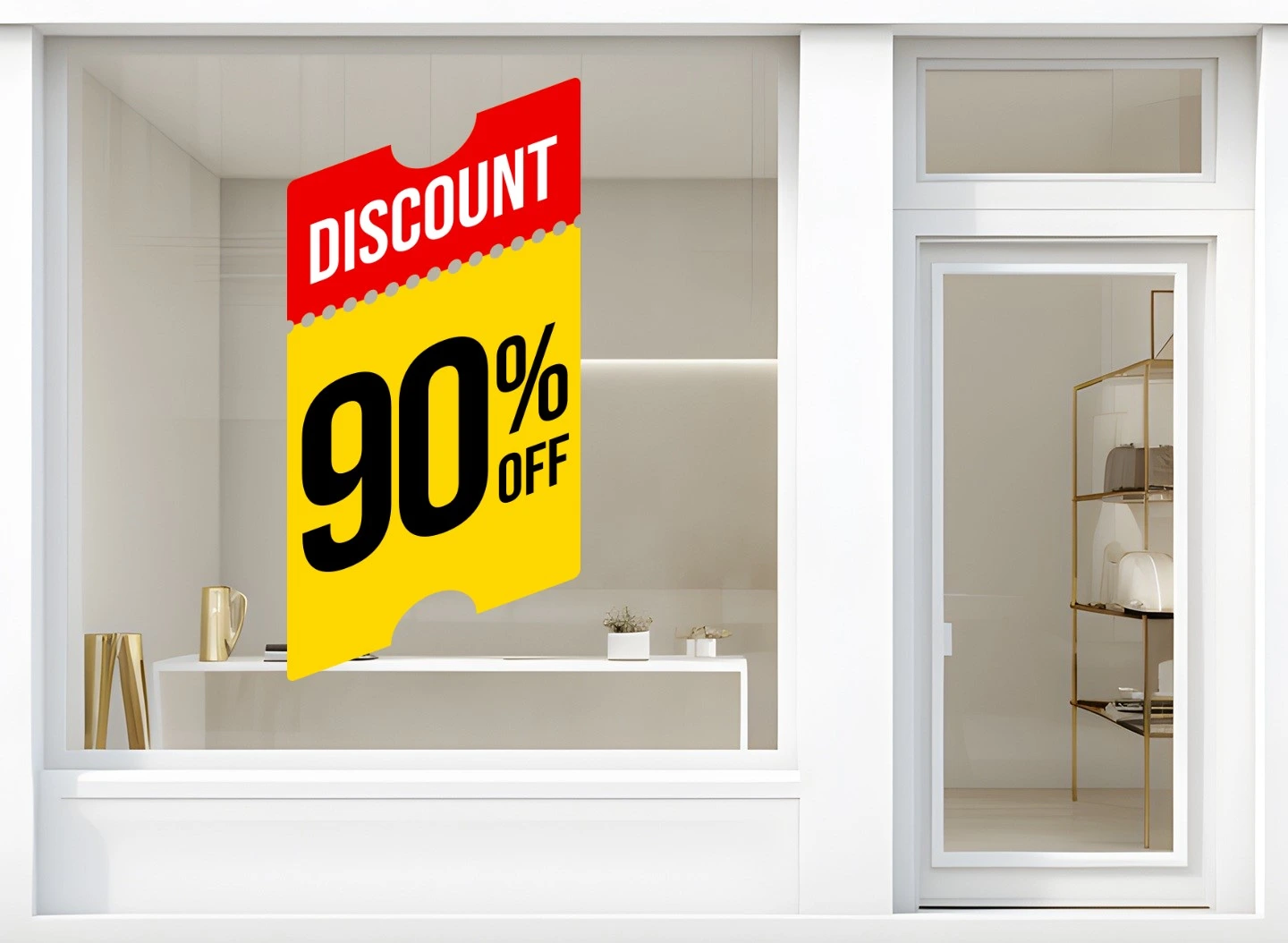Storefront Decal- Discount 90% Off - Image 2