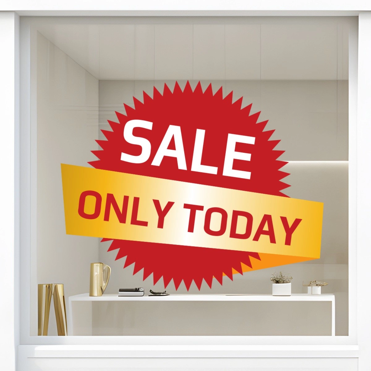 Storefront Decal- Sale Only Today