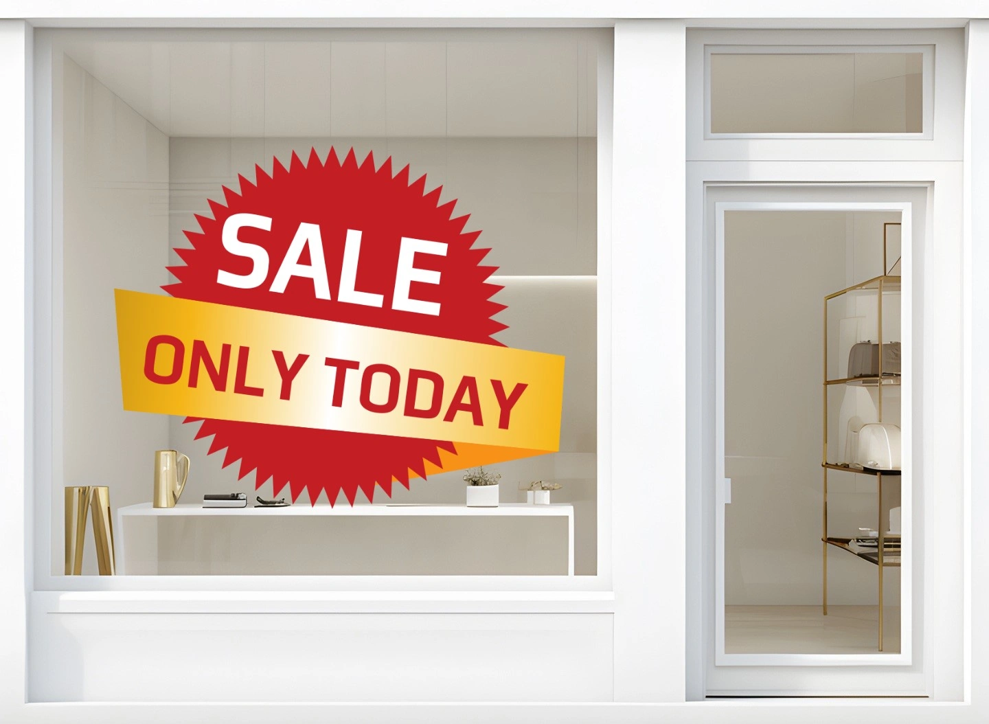 Storefront Decal- Sale Only Today - Image 2