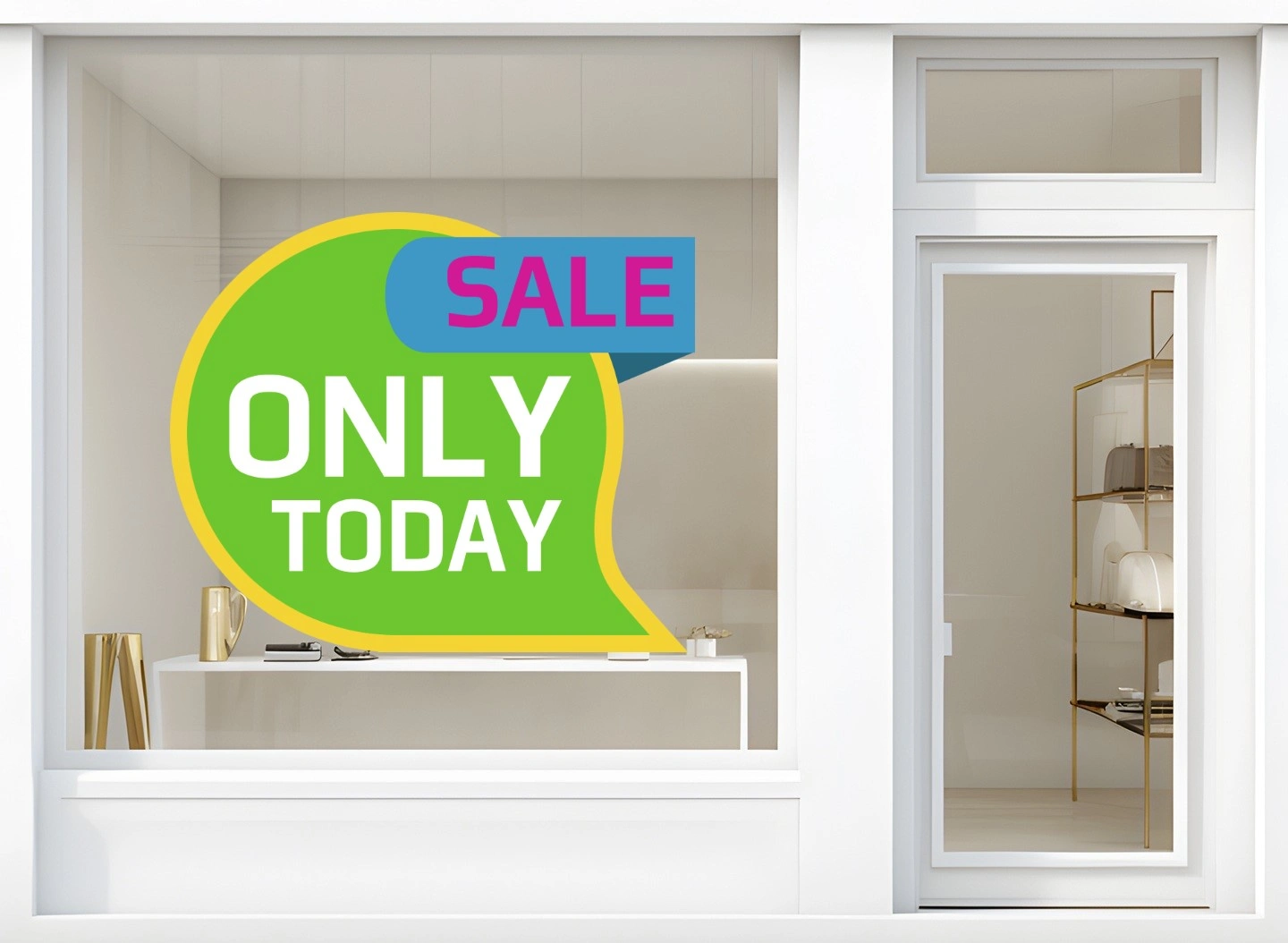 Storefront Decal- Sale Only Today - Image 2
