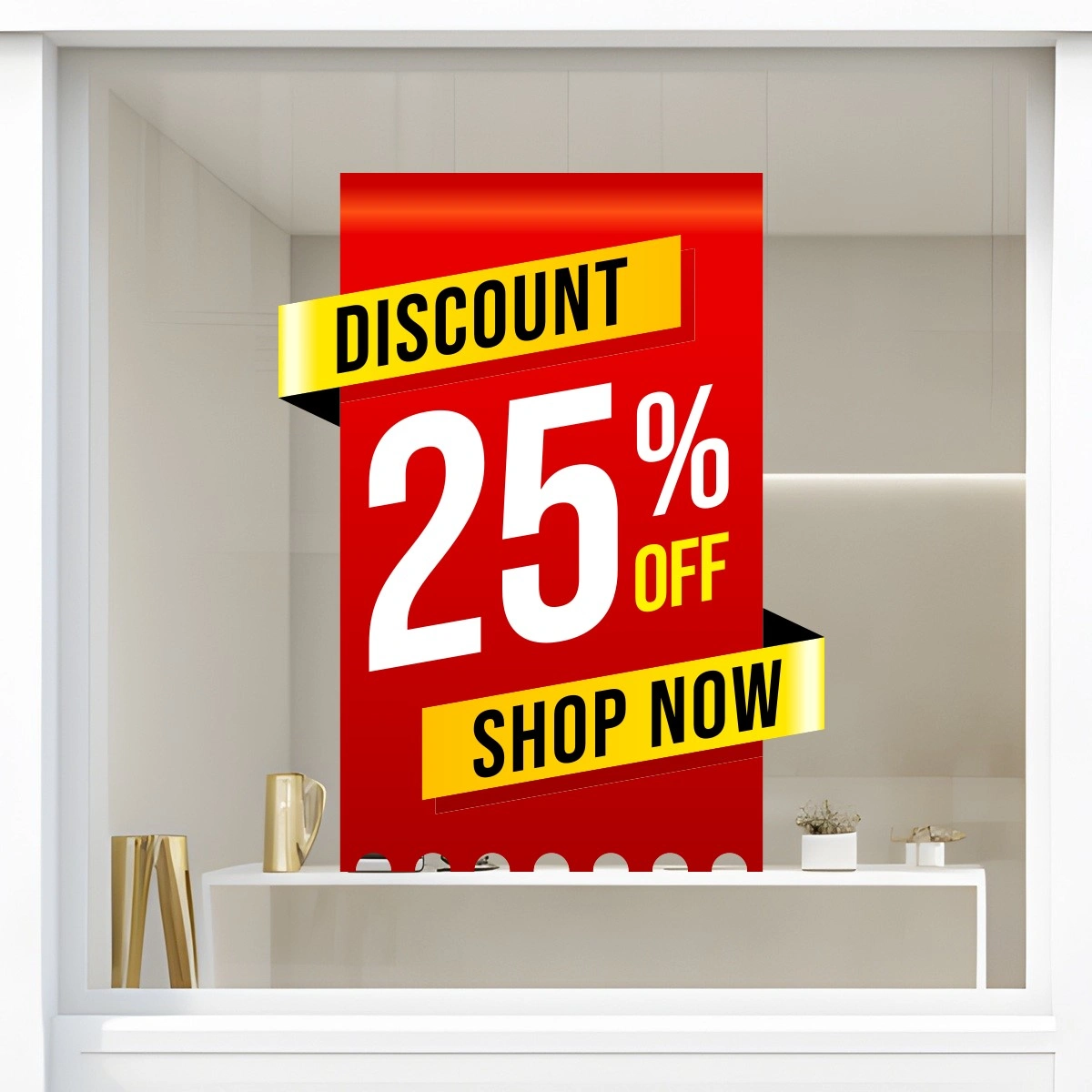 Storefront Decal- Discount 25% Off