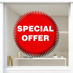 Storefront Decal- Special Offer