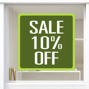 Storefront Decal- Sale10% Off