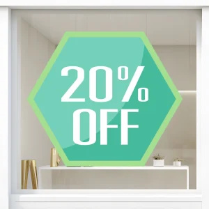 Storefront Decal- 20% Off
