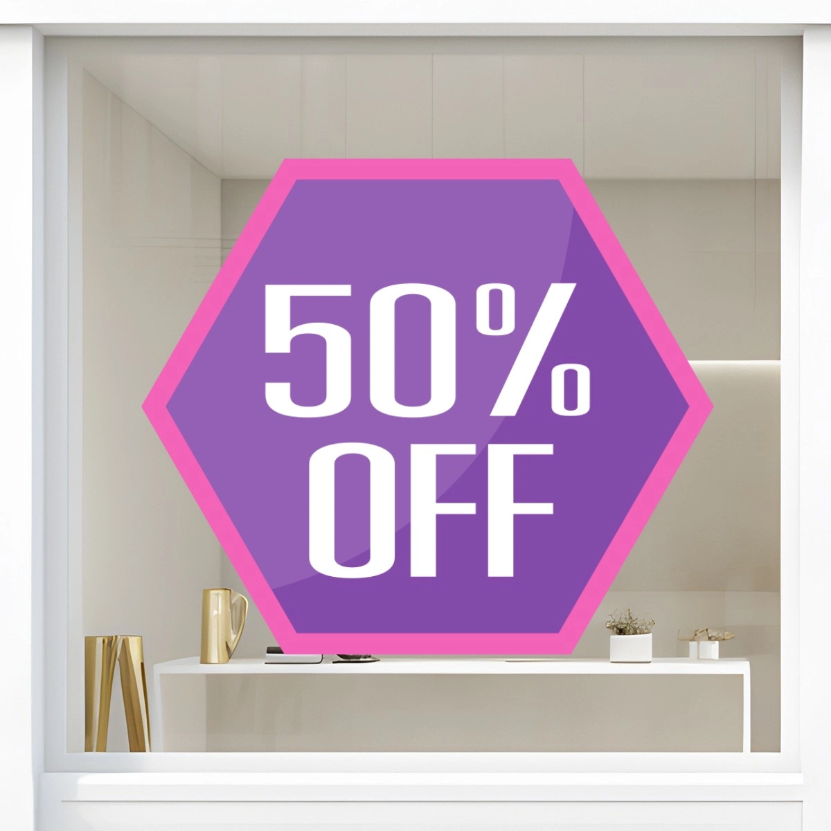Storefront Decal- 50% Off