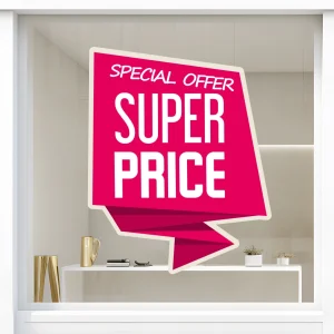 Storefront Decal- Special Offer Super Price