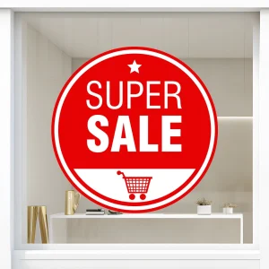 Storefront Decal- Super Sale