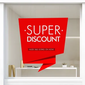 Storefront Decal- Super Discount