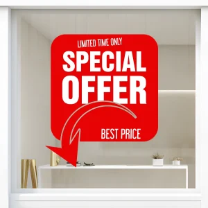 Storefront Decal- Special Offer