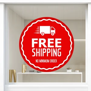 Storefront Decal- Free Shipping
