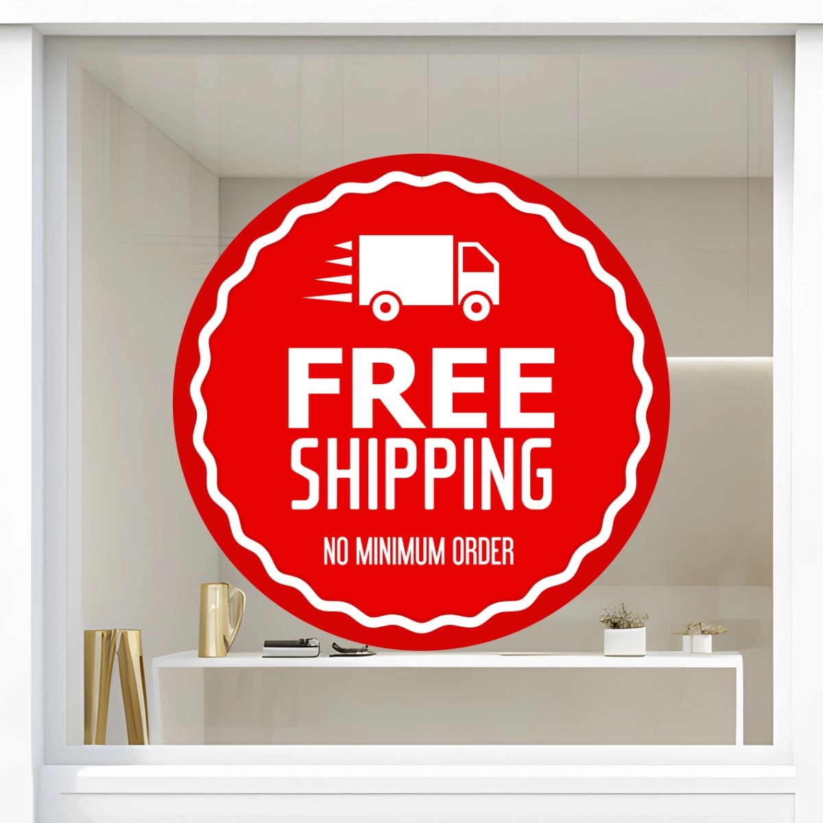Storefront Decal- Free Shipping