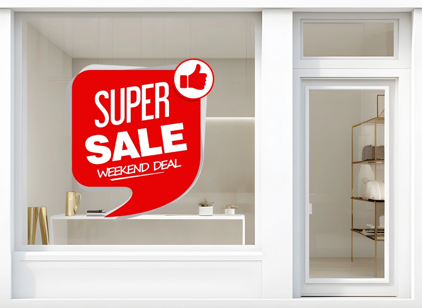 Storefront Decal- Super Sale Weekend Deal - Image 2
