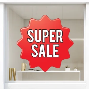 Storefront Decal- Super Sale
