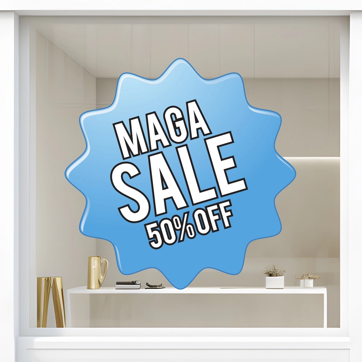 Storefront Decal- Maga Sale 50% Off